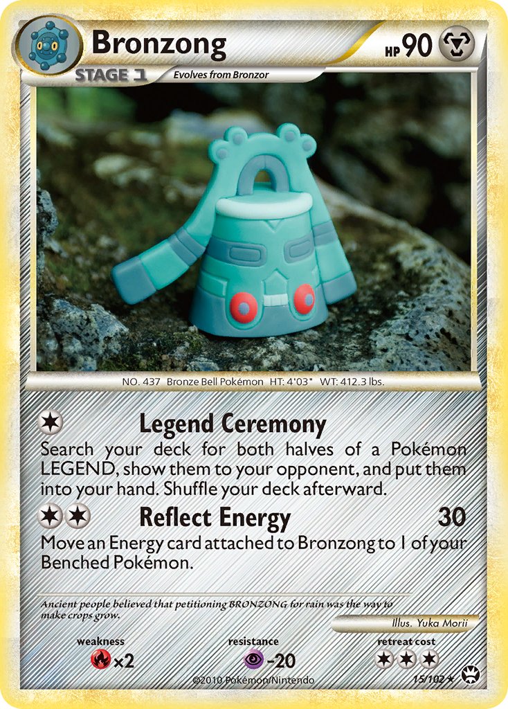 Bronzong (15/102) [HeartGold & SoulSilver: Triumphant] - Dark Crystal Cards