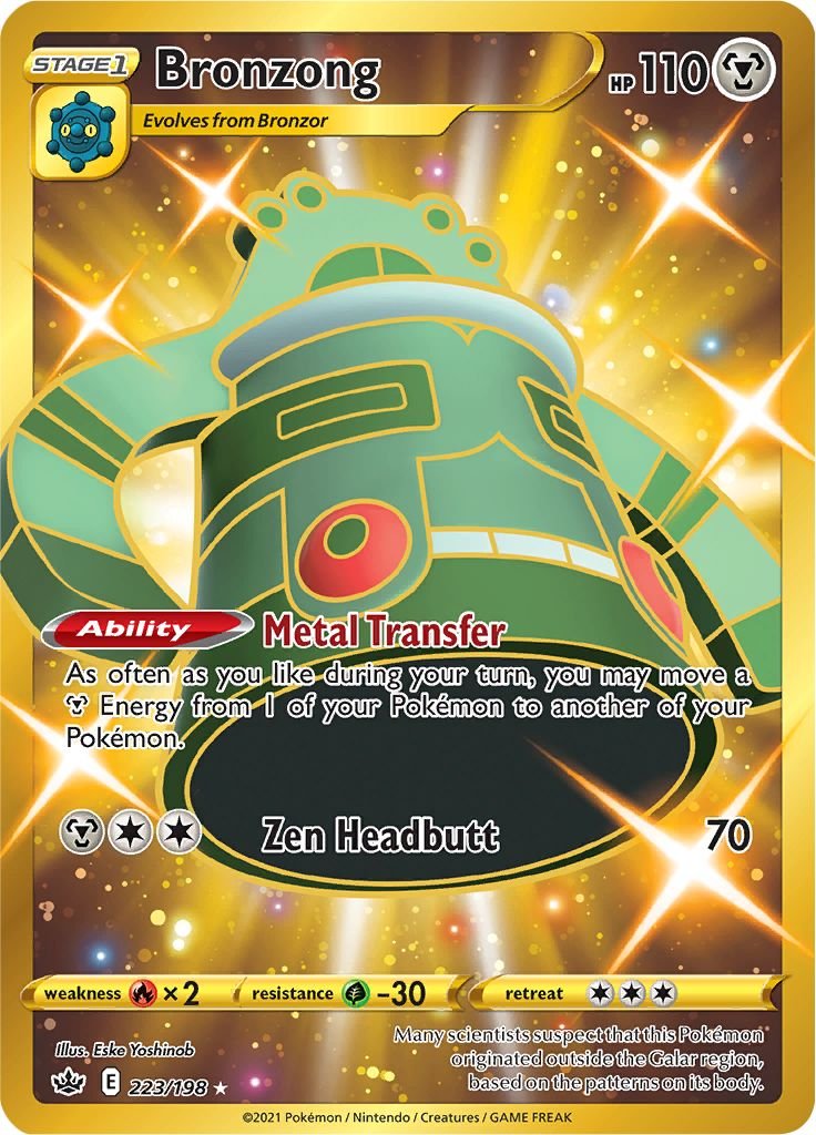 Bronzong (223/198) [Sword & Shield: Chilling Reign] - Dark Crystal Cards