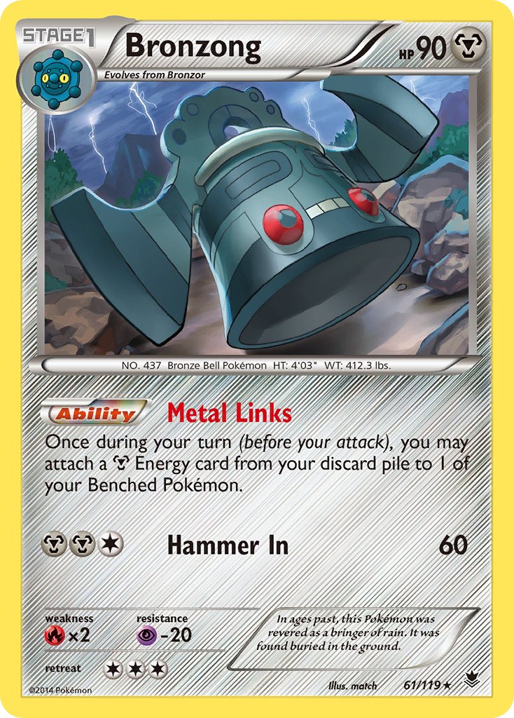 Bronzong (61/119) [XY: Phantom Forces] - Dark Crystal Cards