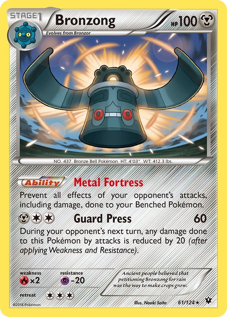 Bronzong (61/124) [XY: Fates Collide] - Dark Crystal Cards