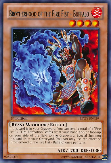 Brotherhood of the Fire Fist - Buffalo [LTGY - EN029] Rare - Dark Crystal Cards