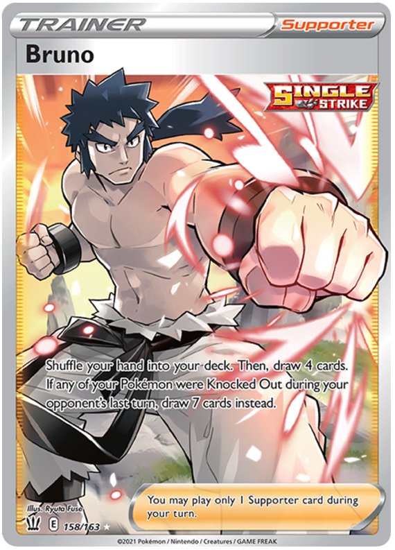 Bruno (158/163) [Sword & Shield: Battle Styles] - Dark Crystal Cards