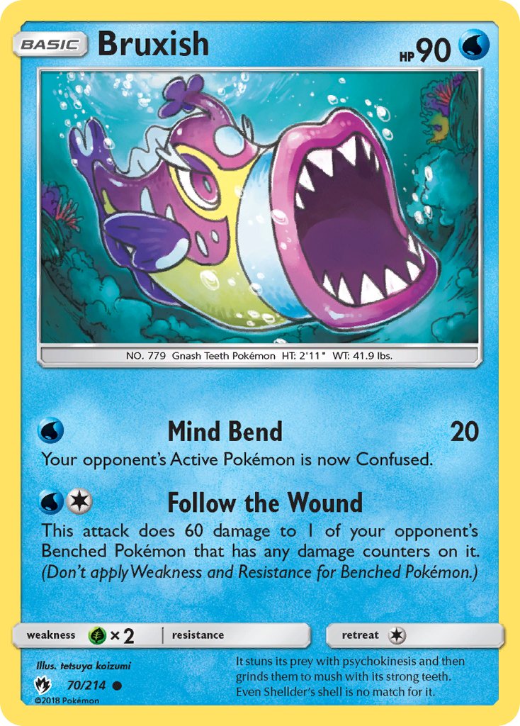 Bruxish (70/214) [Sun & Moon: Lost Thunder] - Dark Crystal Cards