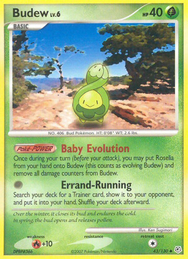 Budew (43/130) [Diamond & Pearl: Base Set] - Dark Crystal Cards