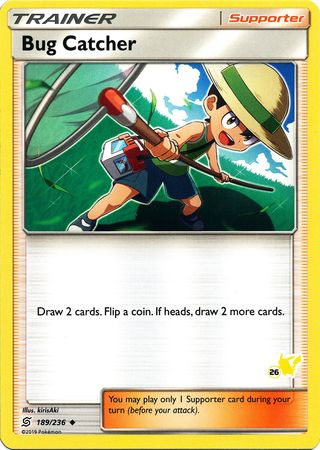 Bug Catcher (189/236) (Pikachu Stamp #26) [Battle Academy 2020] - Dark Crystal Cards