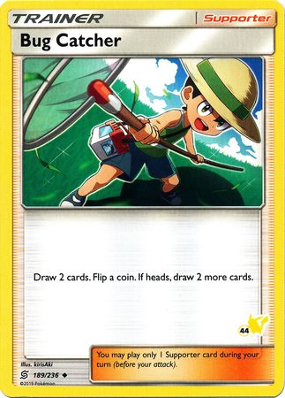 Bug Catcher (189/236) (Pikachu Stamp #44) [Battle Academy 2020] - Dark Crystal Cards