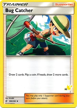 Bug Catcher (189/236) (Pikachu Stamp #46) [Battle Academy 2020] - Dark Crystal Cards