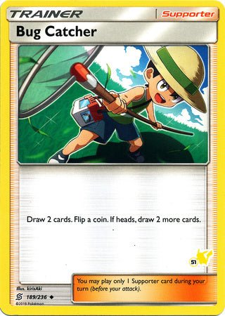 Bug Catcher (189/236) (Pikachu Stamp #51) [Battle Academy 2020] - Dark Crystal Cards