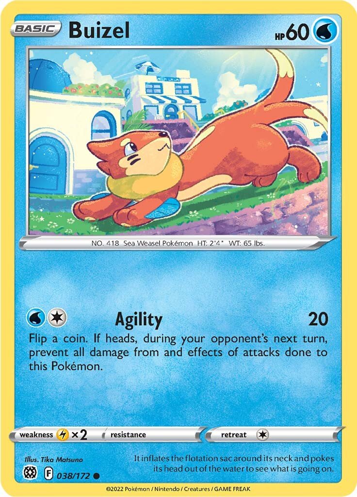 Buizel (038/172) [Sword & Shield: Brilliant Stars] - Dark Crystal Cards