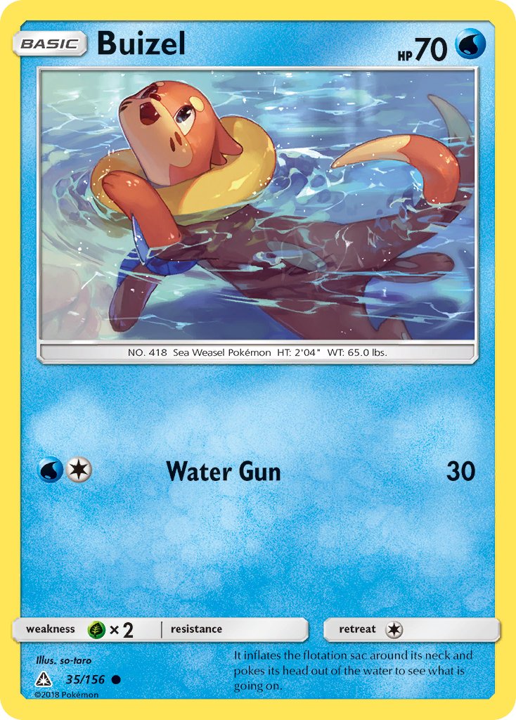 Buizel (35/156) [Sun & Moon: Ultra Prism] - Dark Crystal Cards