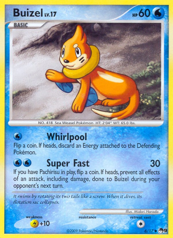 Buizel (6/17) [POP Series 9] - Dark Crystal Cards