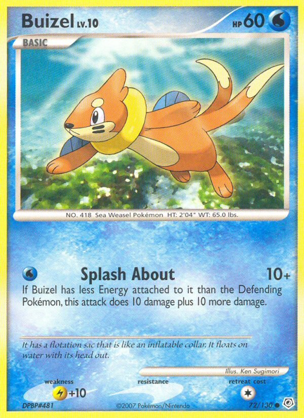 Buizel (72/130) [Diamond & Pearl: Base Set] - Dark Crystal Cards