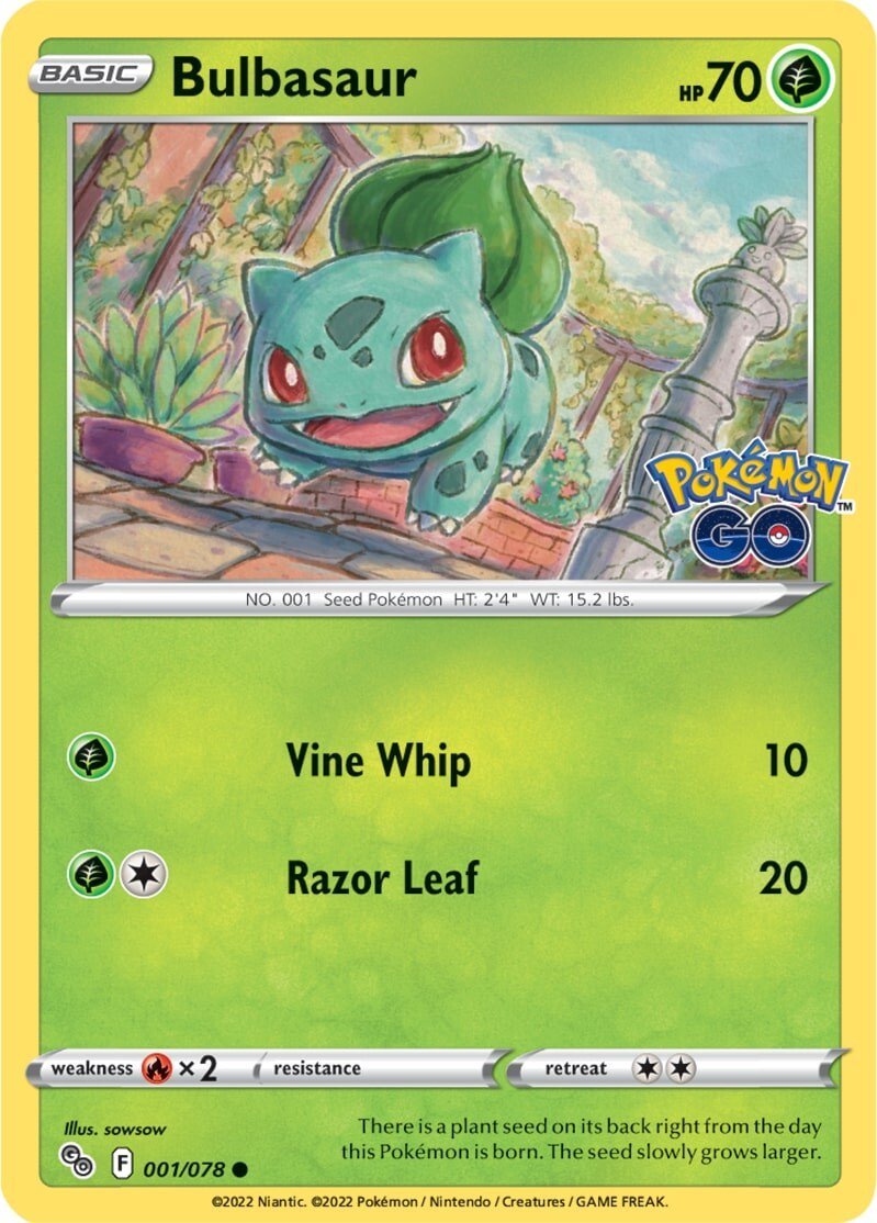 Bulbasaur (001/078) [Pokémon GO] - Dark Crystal Cards