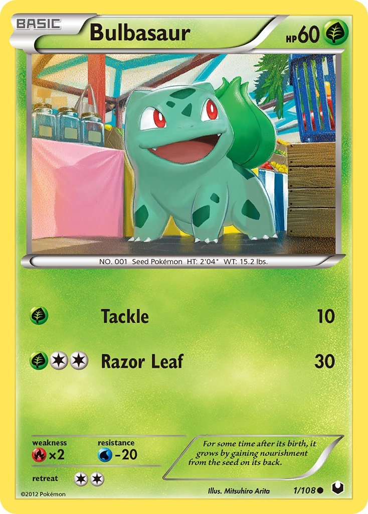 Bulbasaur (1/108) [Black & White: Dark Explorers] - Dark Crystal Cards