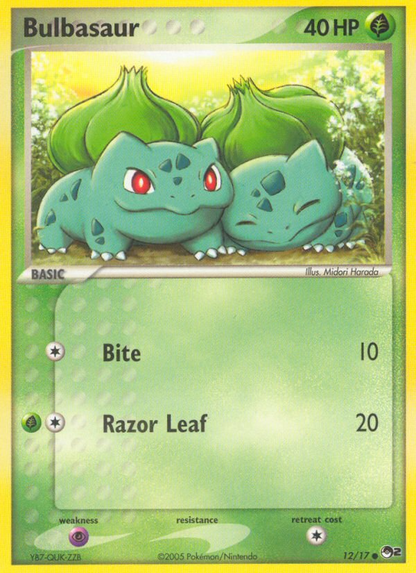 Bulbasaur (12/17) [POP Series 2] - Dark Crystal Cards