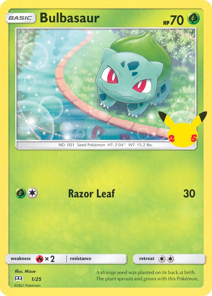 Bulbasaur (1/25) [McDonald's 25th Anniversary] - Dark Crystal Cards