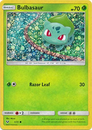 Bulbasaur (1/73) (General Mills Promo) [Sun & Moon: Shining Legends] - Dark Crystal Cards