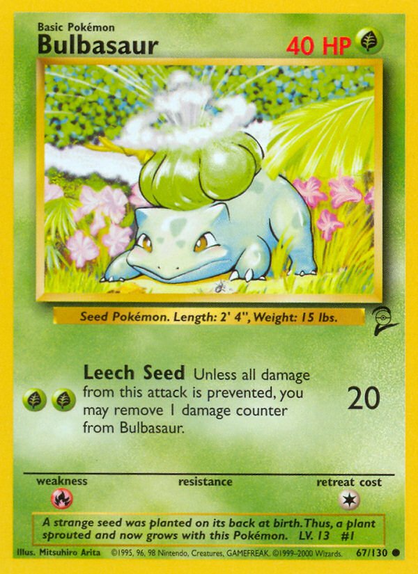 Bulbasaur (67/130) [Base Set 2] - Dark Crystal Cards