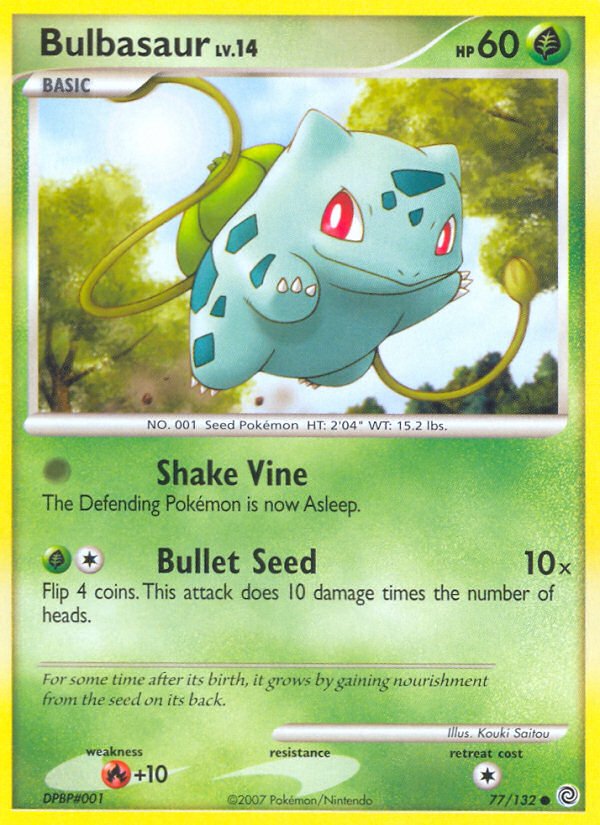 Bulbasaur (77/132) [Diamond & Pearl: Secret Wonders] - Dark Crystal Cards