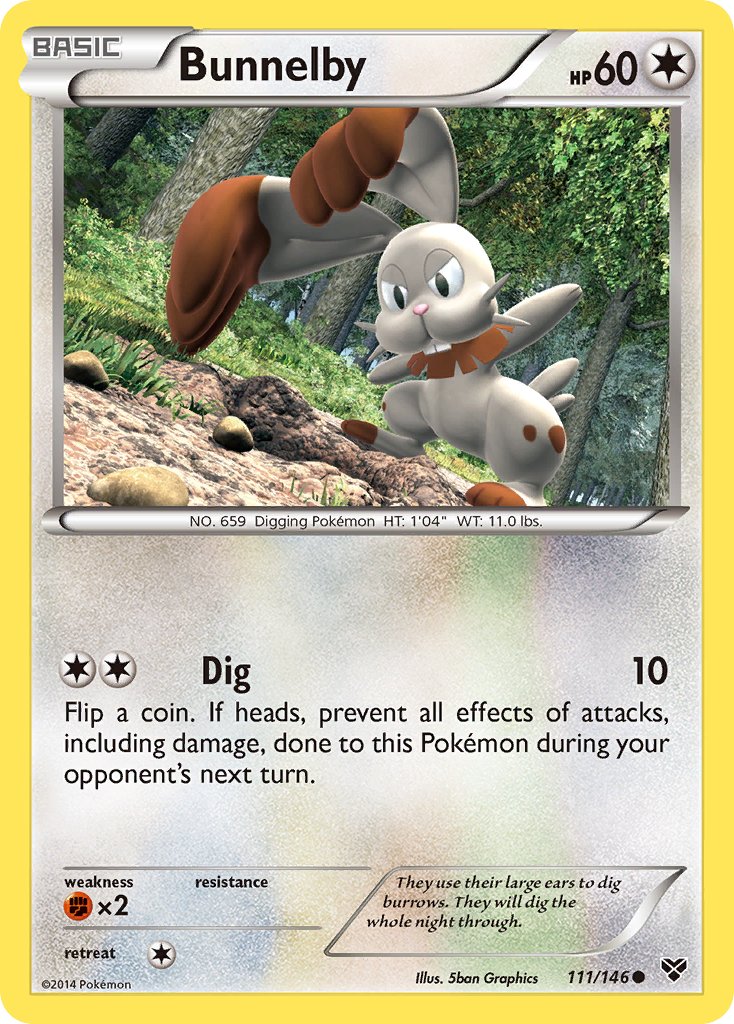 Bunnelby (111/146) [XY: Base Set] - Dark Crystal Cards