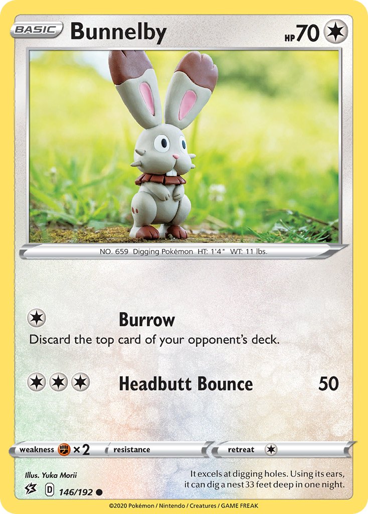 Bunnelby (146/192) [Sword & Shield: Rebel Clash] - Dark Crystal Cards