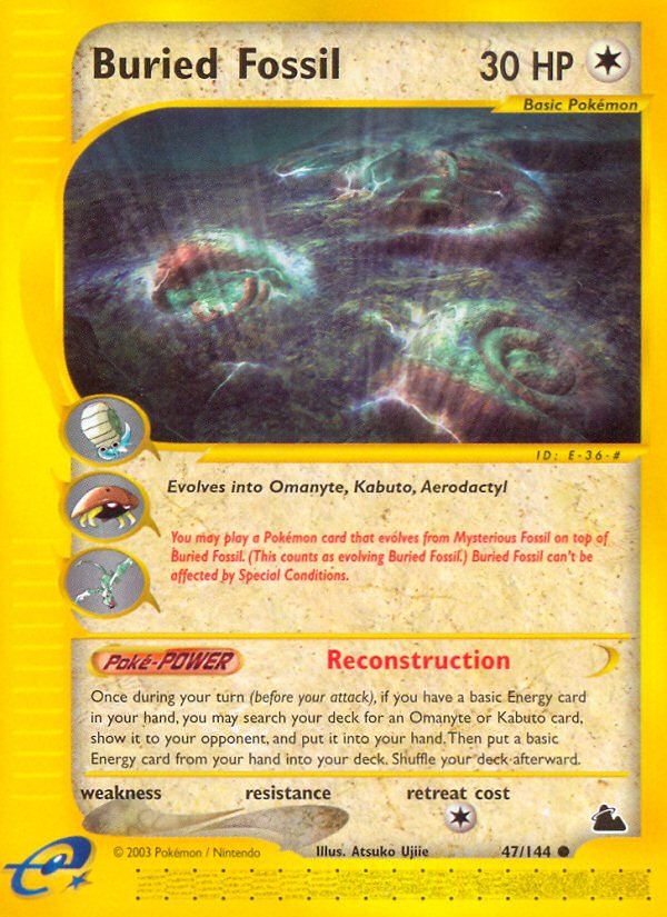 Buried Fossil (47/144) [Skyridge] - Dark Crystal Cards