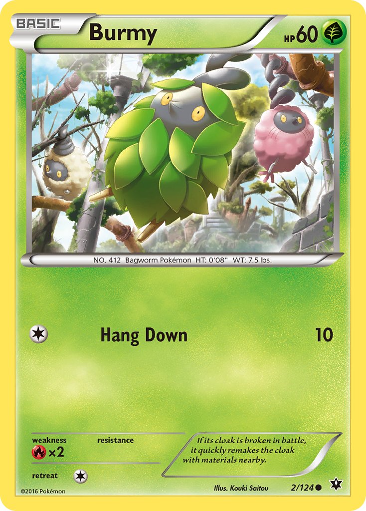 Burmy (2/124) [XY: Fates Collide] - Dark Crystal Cards