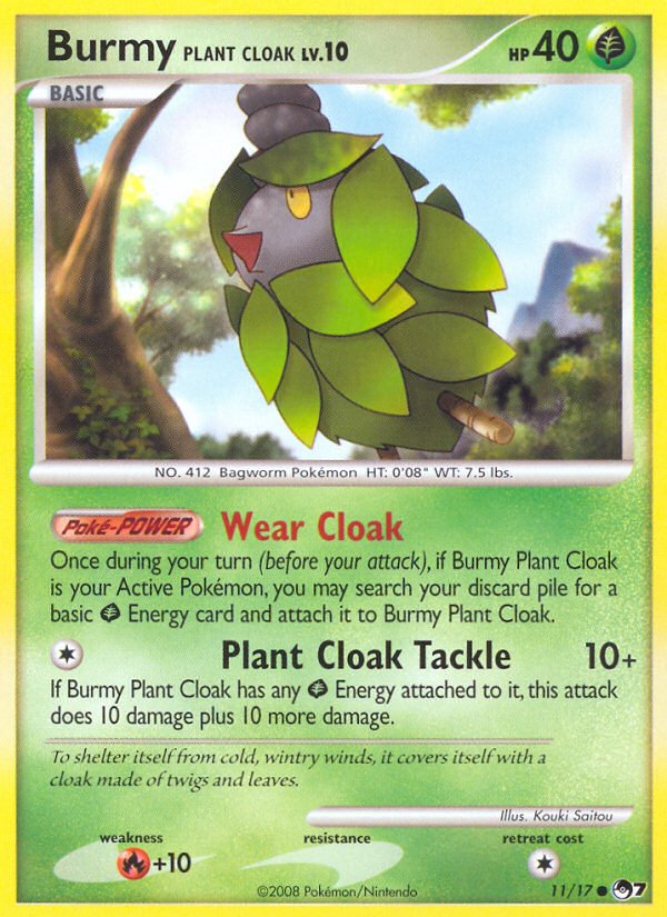 Burmy Plant Cloak (11/17) [POP Series 7] - Dark Crystal Cards