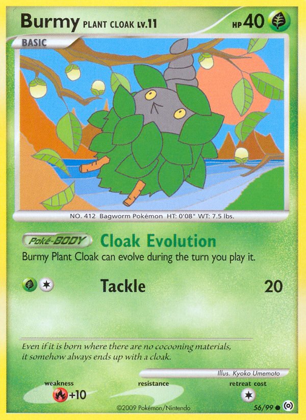 Burmy Plant Cloak (56/99) [Platinum: Arceus] - Dark Crystal Cards