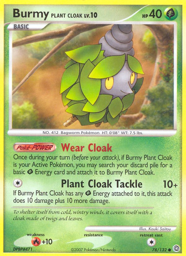 Burmy Plant Cloak (78/132) [Diamond & Pearl: Secret Wonders] - Dark Crystal Cards