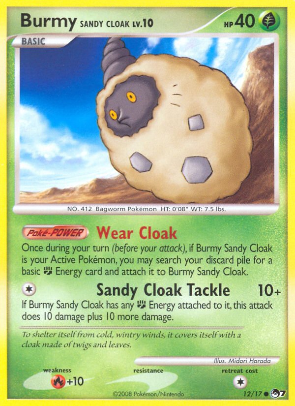 Burmy Sandy Cloak (12/17) [POP Series 7] - Dark Crystal Cards