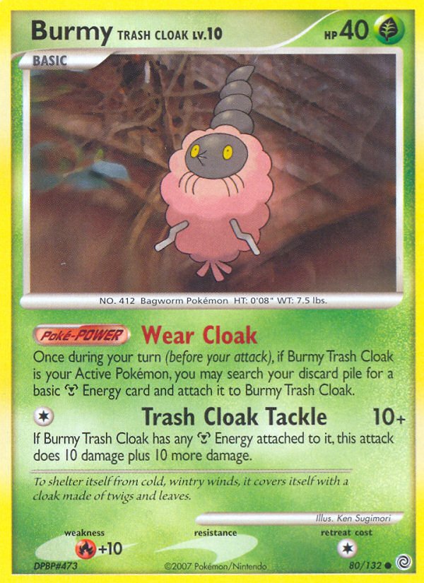 Burmy Trash Cloak (80/132) [Diamond & Pearl: Secret Wonders] - Dark Crystal Cards