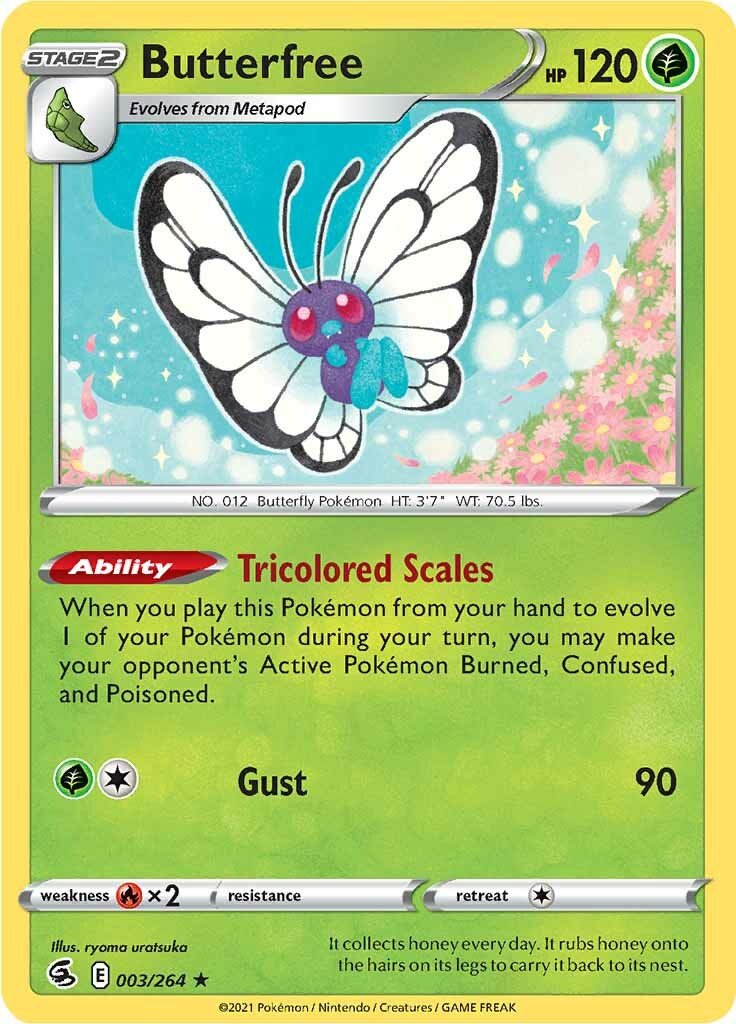 Butterfree (003/264) [Sword & Shield: Fusion Strike] - Dark Crystal Cards