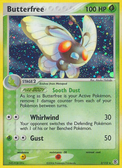 Butterfree (2/112) [EX: FireRed & LeafGreen] - Dark Crystal Cards