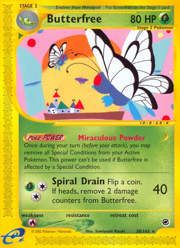 Butterfree (38/165) [Expedition: Base Set] - Dark Crystal Cards