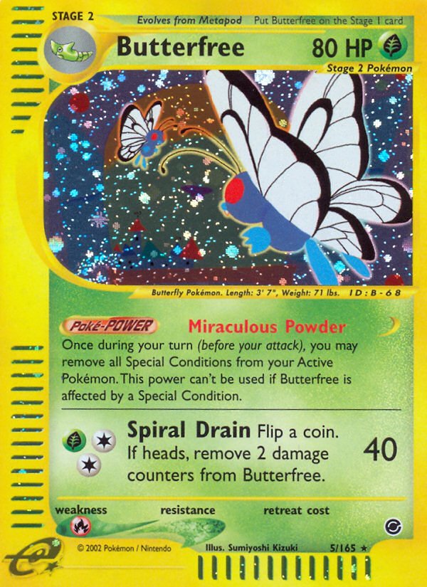 Butterfree (5/165) [Expedition: Base Set] - Dark Crystal Cards