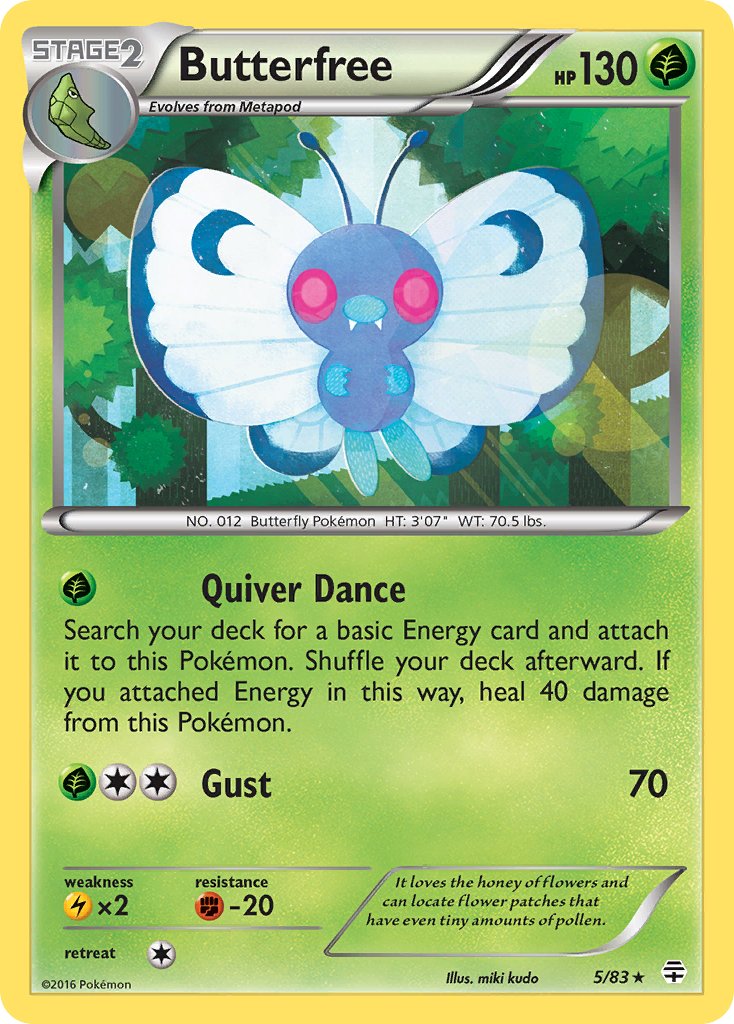 Butterfree (5/83) [XY: Generations] - Dark Crystal Cards