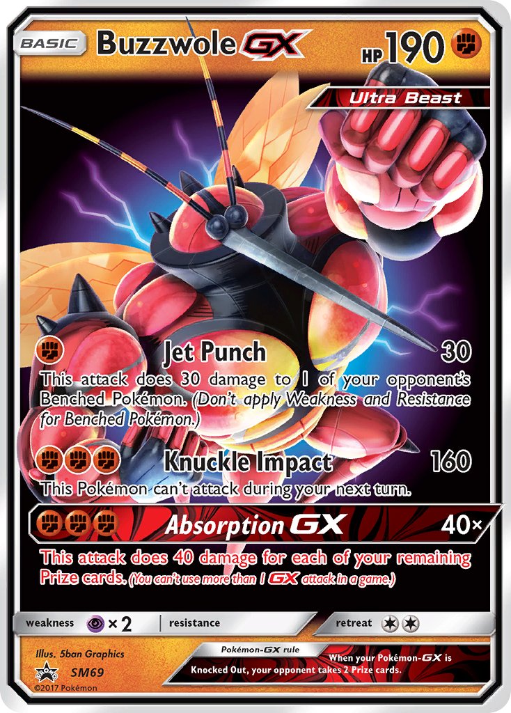 Buzzwole GX (SM69) [Sun & Moon: Black Star Promos] - Dark Crystal Cards