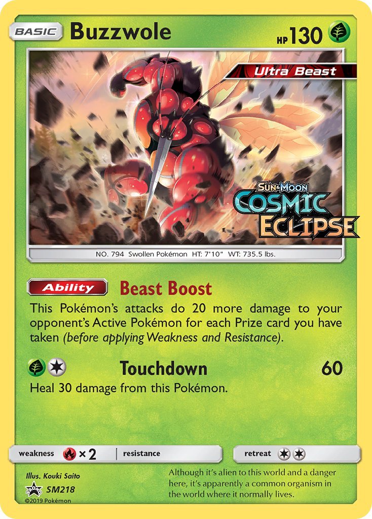 Buzzwole (SM218) [Sun & Moon: Black Star Promos] - Dark Crystal Cards