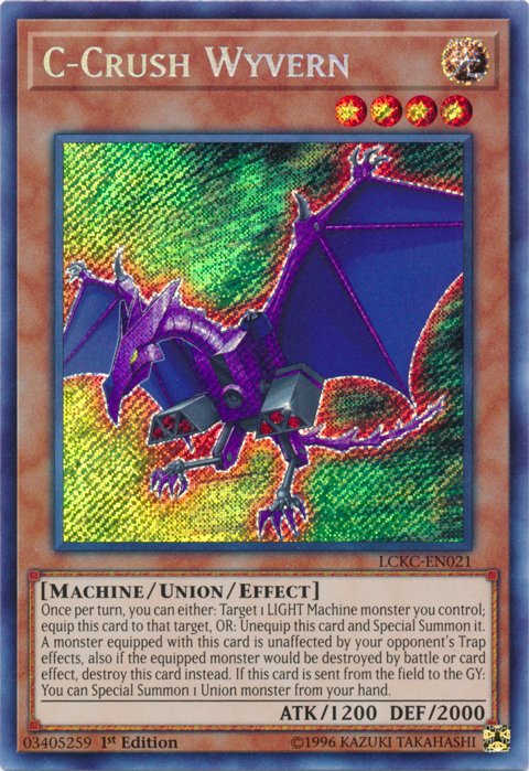 C - Crush Wyvern [LCKC - EN021] Secret Rare - Dark Crystal Cards