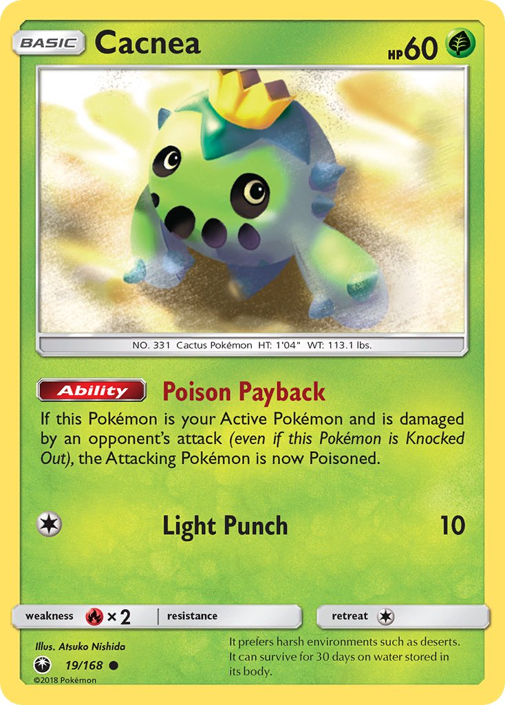 Cacnea (19/168) [Sun & Moon: Celestial Storm] - Dark Crystal Cards