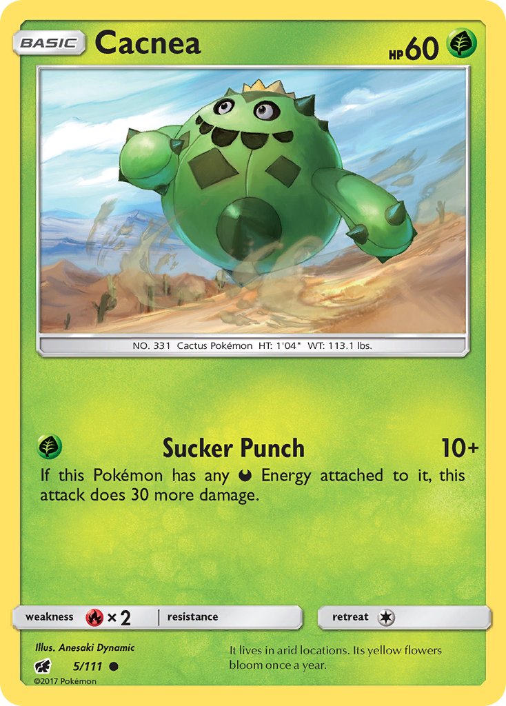 Cacnea (5/111) [Sun & Moon: Crimson Invasion] - Dark Crystal Cards