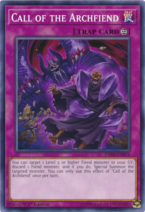 Call of the Archfiend [EXFO - EN075] Common - Dark Crystal Cards