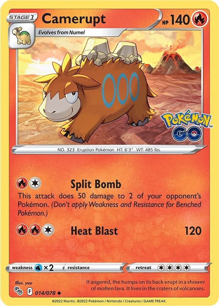 Camerupt (014/078) [Pokémon GO] - Dark Crystal Cards