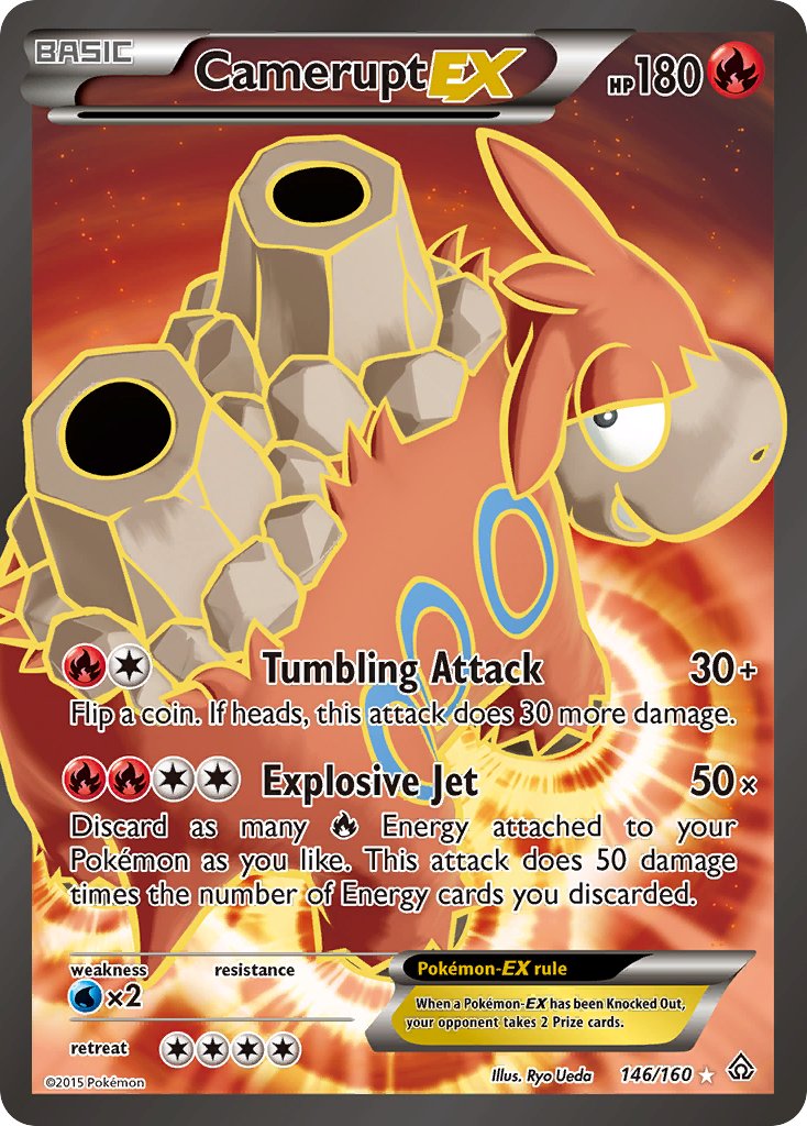 Camerupt EX (146/160) [XY: Primal Clash] - Dark Crystal Cards