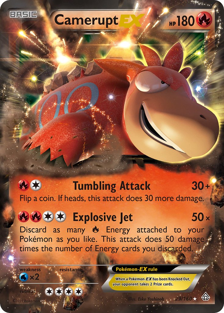 Camerupt EX (29/160) [XY: Primal Clash] - Dark Crystal Cards