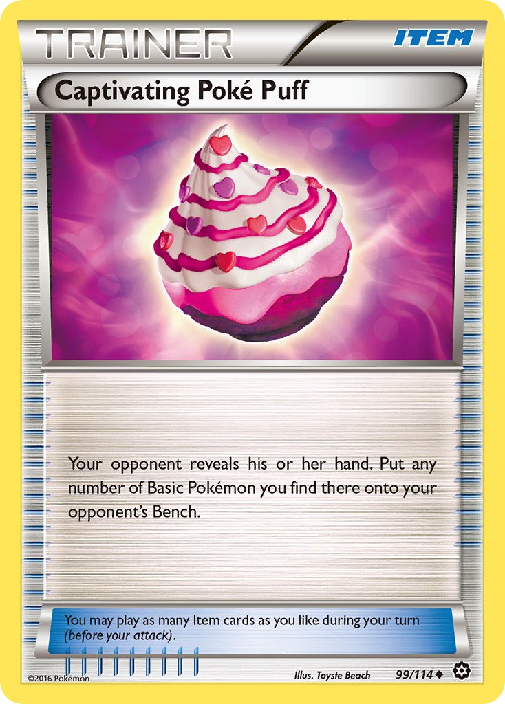 Captivating Poke Puff (99/114) [XY: Steam Siege] - Dark Crystal Cards