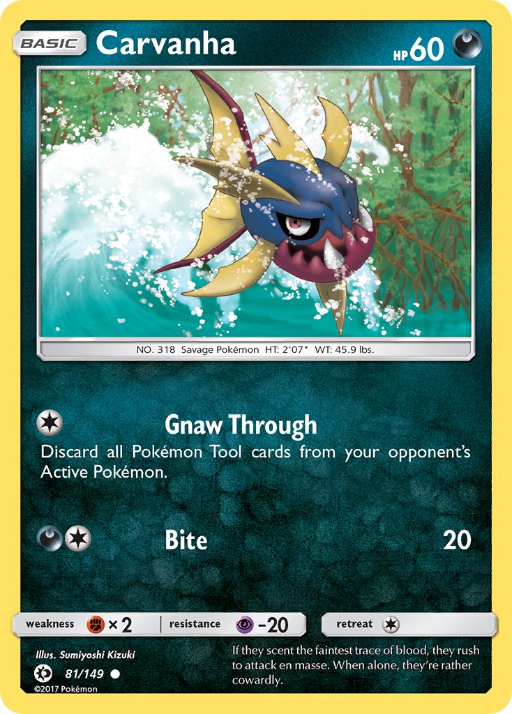 Carvanha (81/149) [Sun & Moon: Base Set] - Dark Crystal Cards