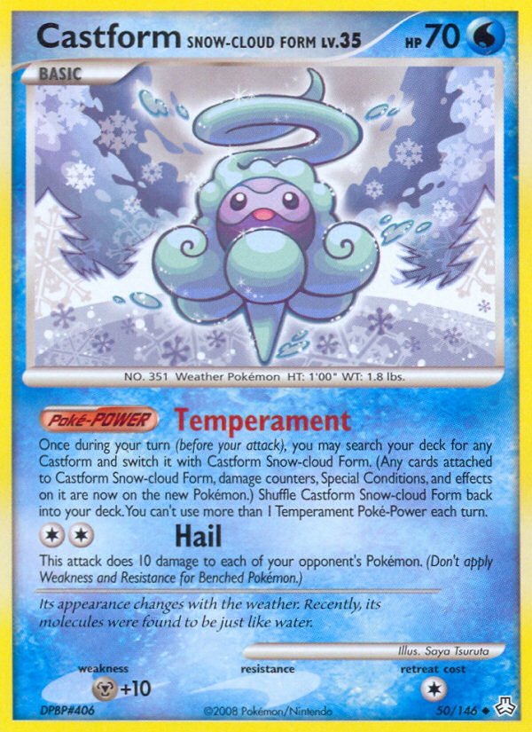 Castform Snow - cloud Form (50/146) [Diamond & Pearl: Legends Awakened] - Dark Crystal Cards