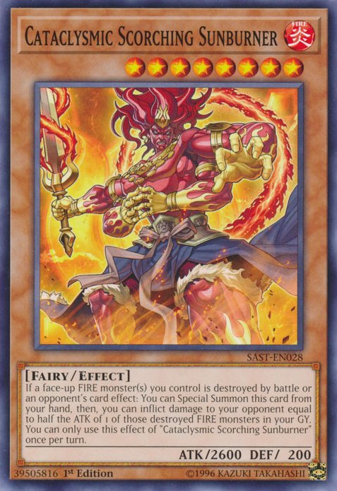 Cataclysmic Scorching Sunburner [SAST - EN028] Common - Dark Crystal Cards